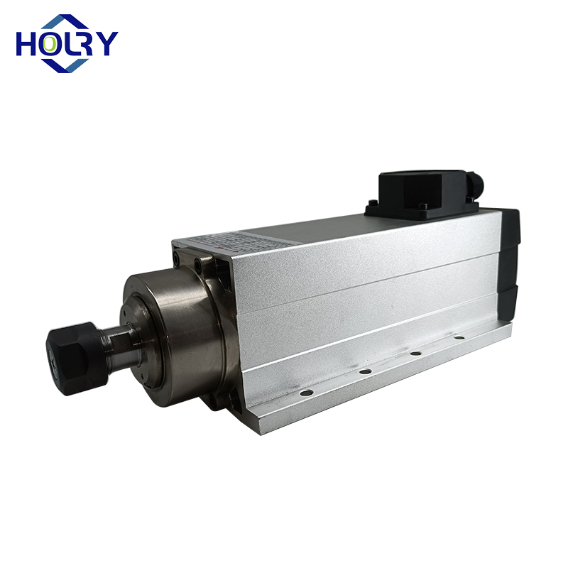 Motor de husillo CNC HOLRY para hardware de vidrio refrigerado por aire 7.5Kw 220V 24000RPM Motor de husillo de alta calidad 