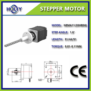 Holry NEMA 11 Motor paso a paso Actuador lineal de tornillo de avance: Externo Tr6 28 mm x 51 mm Bipolar 2 fases 1,8 grados 0,95 A/fase
