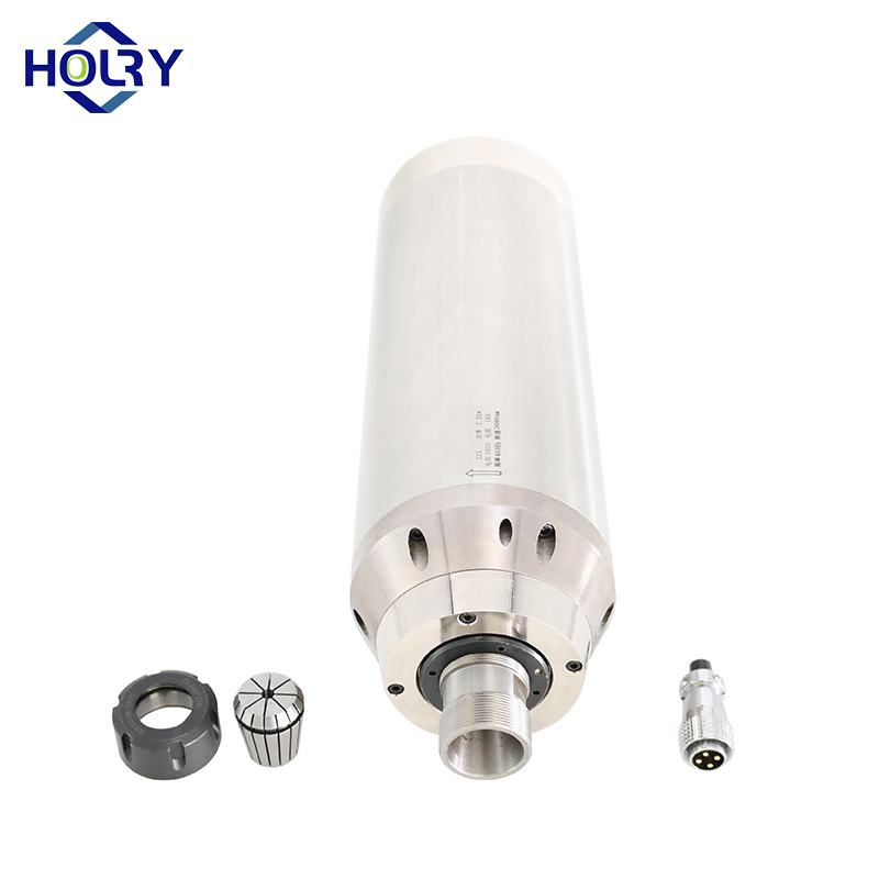 Motor de husillo CNC HOLRY para hardware de vidrio refrigerado por agua 7.5Kw 220V 24000RPM Motor de husillo de alta calidad 